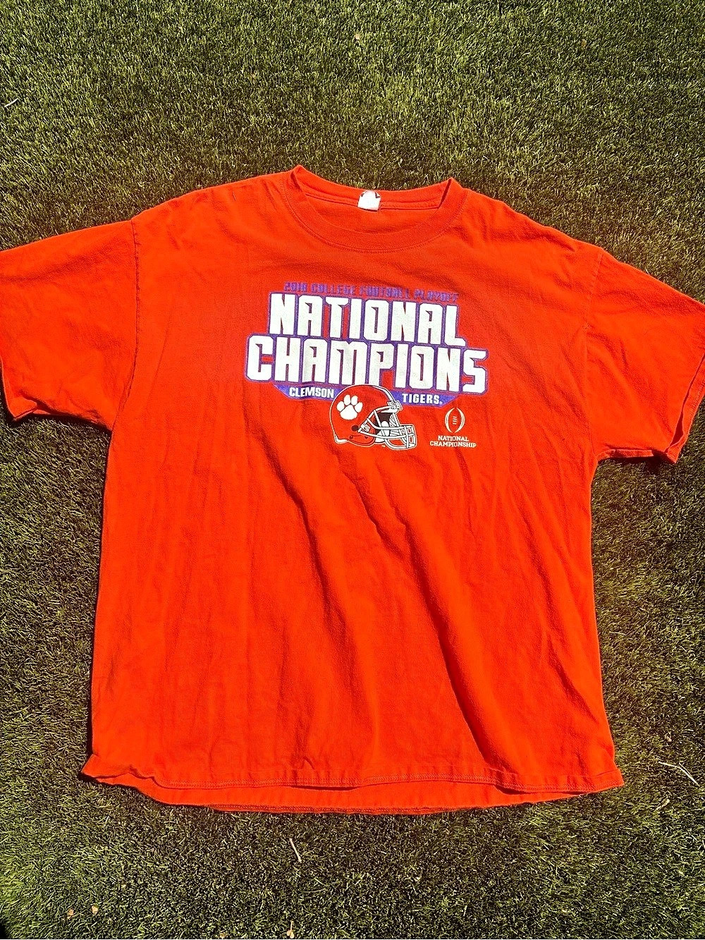 National Champions Clemson Graphic Tee in Orange